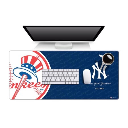 Convenience Concepts 35.4 x 15.7 in. New York Yankees Logo Series Desk Pad Multi Color HI4248969